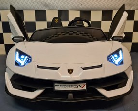 LAMBORGHINI AVENTADOR Carro eletrico infantil  24 VOLTS 2 LUGARES BRANCO C/ DRIFT
