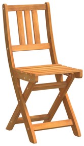 Conjunto de Bistro de Jardim de 4 Peças vidaXL de Madeira Maciça de Ac