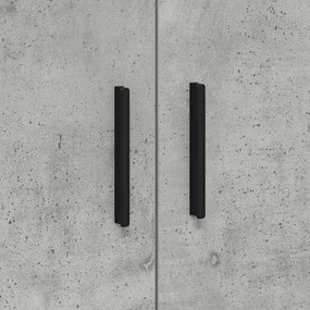 Armário de Armazenamento vidaXL Cinza Concreto 108x41x40 cm Madeira de