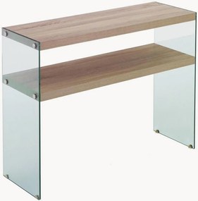 Consola com aspeto de madeira Nancy