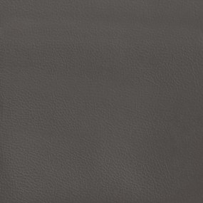 Colchão de molas ensacadas 120x190x20 cm couro artificial cinza