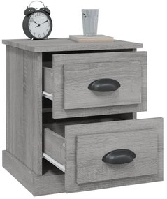 Mesa de cabeceira 39x39x47,5 cm derivados madeira cinza sonoma