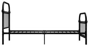 Estrutura de cama 90x200 cm metal preto