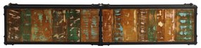 Móvel de TV 150x30x41 cm madeira recuperada maciça