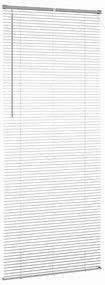 Persiana de Janela com cortinas Outros Manual Prata 80 x 130 cm Alumín