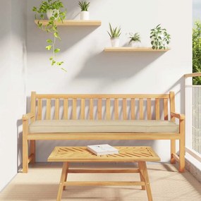 vidaXL Almofadas para Banco 2 pcs Bege 200x40x8 cm Tecido Oxford