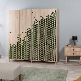 Roupeiro Imaj – Carvalho Sonoma – 180x192x52 cm