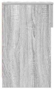 Mesa de cabeceira com gaveta 20x36x60 cm cinzento sonoma