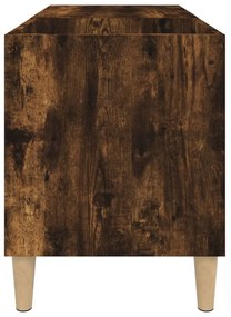 Armário p/ discos 84,5x38x48 cm deriv. madeira carvalho fumado