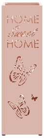 Suporte para Guarda-Chuva Rosa Metal Médio Inserções Decorativas
