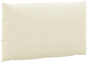 Almofadões p/ paletes 3 pcs tecido oxford branco nata