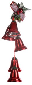 Sinos Natal Vermelho 25X75CM