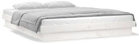 Estrutura cama king size c/ luzes LED 150x200cm madeira maciça