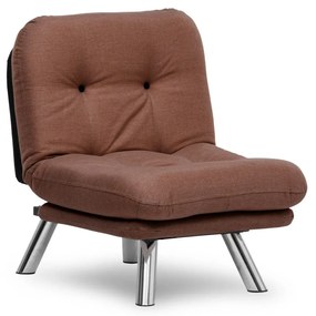 ****  
Sofá-cama 1 lugar Misa – Castanho Claro – 110x70 cm

**