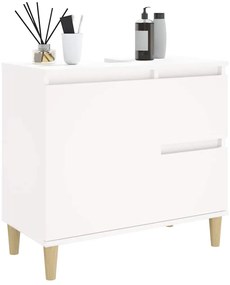 Armário de casa de banho 65x33x60cm derivados de madeira branco