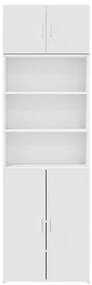 Armário de arrumação 70x42,5x225 cm derivados de madeira branco