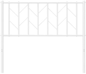 Cabeceira de cama 100 cm metal branco