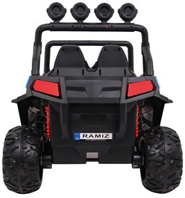 Carro elétrico para Crianças 2 Lugares Grand Buggy 24V 4x4 LIFT STRONG Rodas Espuma EVA, Assento couro ecológico Azul