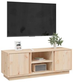 Móvel de TV 110x35x40,5 cm madeira de pinho maciça