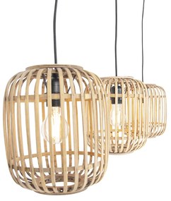 Candeeiro de teto rústico em vime 3 luzes - Manila