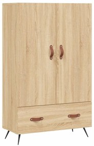 vidaXL Armário alto derivados de madeira 69,5x31x115cm carvalho sonoma
