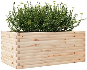 Vaso/floreira de jardim 110x60x45,5 cm madeira de pinho maciça