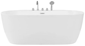 Banheira autónoma em acrílico branco 170 x 80 cm ROTSO Beliani