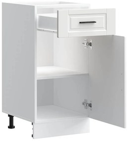 Armário base de cozinha Porto derivados de madeira branco