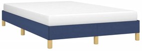 Estrutura de cama sem colchão 120x200 cm tecido azul