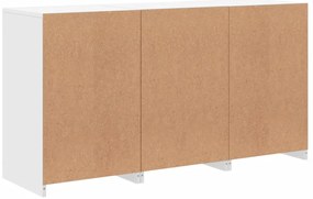 Aparador com luzes LED 123x37x67 cm branco