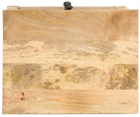 Mesa de cabeceira 45x35x60 cm madeira de mangueira maciça