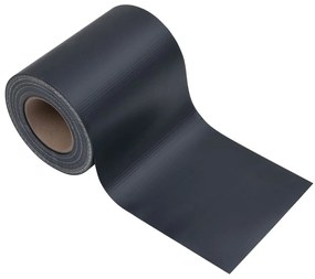 4 pcs painéis privacidade jardim 35x0,19m PVC cinza-escuro mate