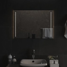 3154048 vidaXL Espelho de casa de banho com luzes LED 50x70 cm