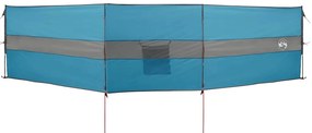 Corta-vento de campismo 490x123 cm impermeável azul