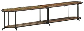 Móvel de TV 200x42x40 cm madeira recuperada maciça