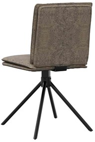 Cadeiras de jantar 4 pcs cinza escuro Faux Suede Couro