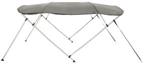 Toldo de 4 arcos Bimini c/ paredes laterais 243x(185-198)x137cm