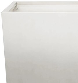 Vaso/floreira de jardim 45x45x75 cm aço inoxidável
