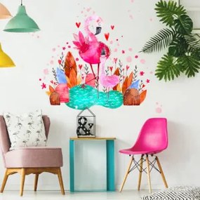 Autocolantes para quarto de criança - Flamingos