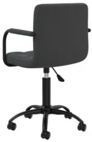 Cadeiras de jantar giratórias 6 pcs veludo preto