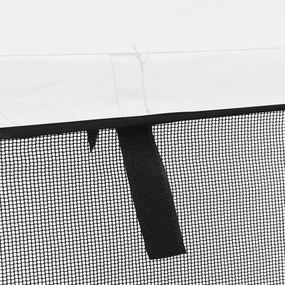 Toldo 3 arcos Bimini paredes malha laterais 183x(185-198)x137cm