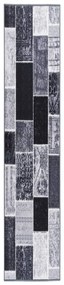 vidaXL Tapete/passadeira 80x500 cm cinzento