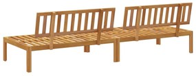 Sofá de centro paletes 2 pcs p/ jardim madeira de acácia maciça