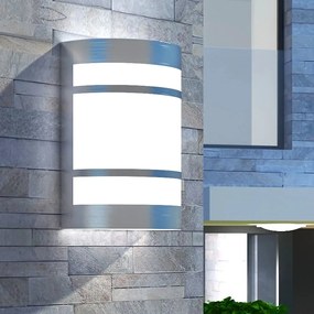 vidaXL Candeeiro de parede exterior aço inoxidável