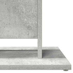 Mesa bistrô 60x60x75 cm derivados de madeira cinzento cimento
