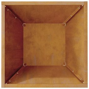 Jardineira em Forma de Bowl 35x35x15 cm de Aço Envelhecido da