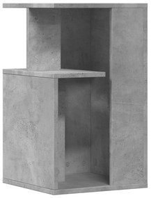 Mesa de apoio 35x35x60 cm derivados de madeira cinzento cimento