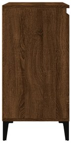 Mesa cabeceira 40x35x70 cm derivados madeira carvalho castanho