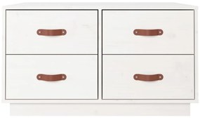 Mesa de centro 80x80x45 cm pinho maciço branco