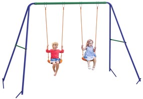 Conjunto de Baloiço Infantil Baloiço para Crianças de 3-8 Anos com 2 A